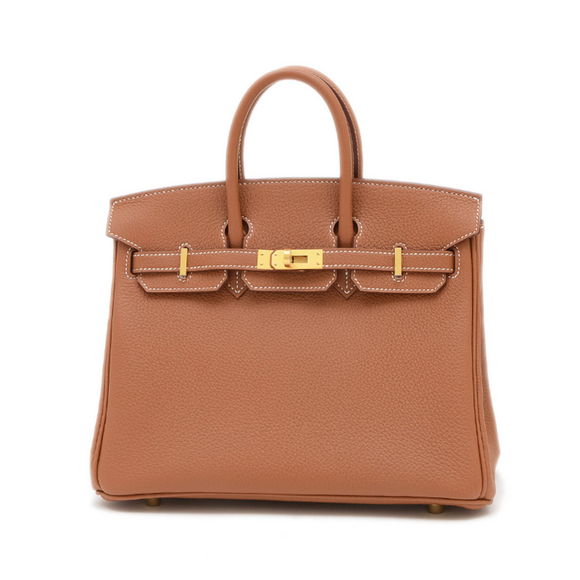 Hermes Hermès Birkin 25 handbag in Togo gold with matte hardware and K stamp - Picture 1 of 7